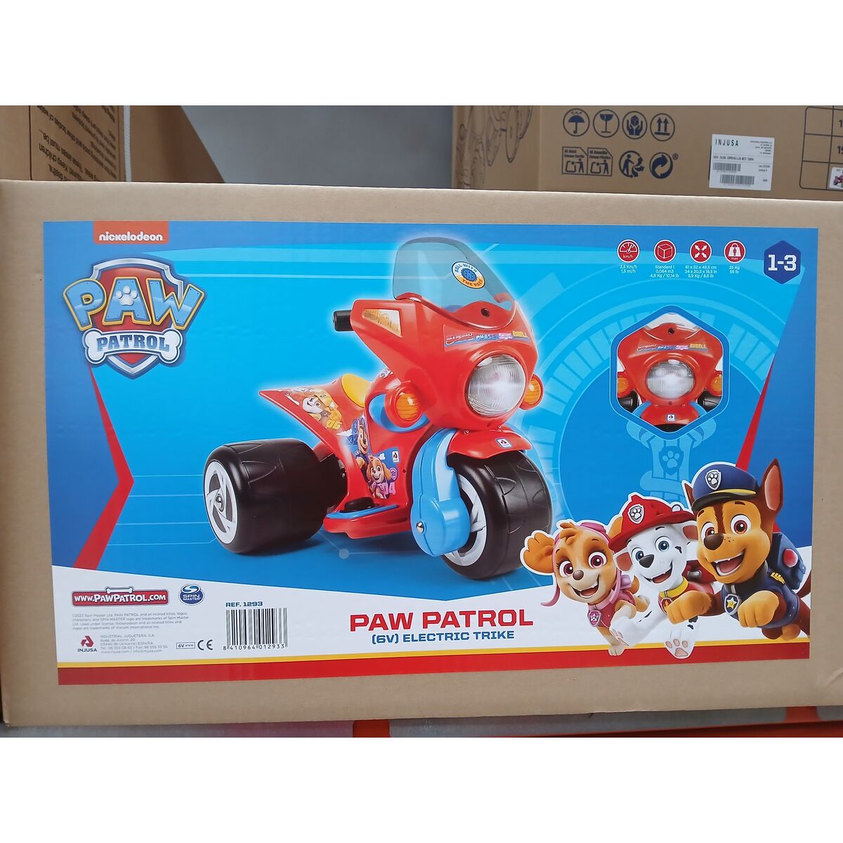 Foten i Golvet Motorcykel The Paw Patrol Samurai Elektrisk 6V 61 x 52 x 49,5 cm - 3