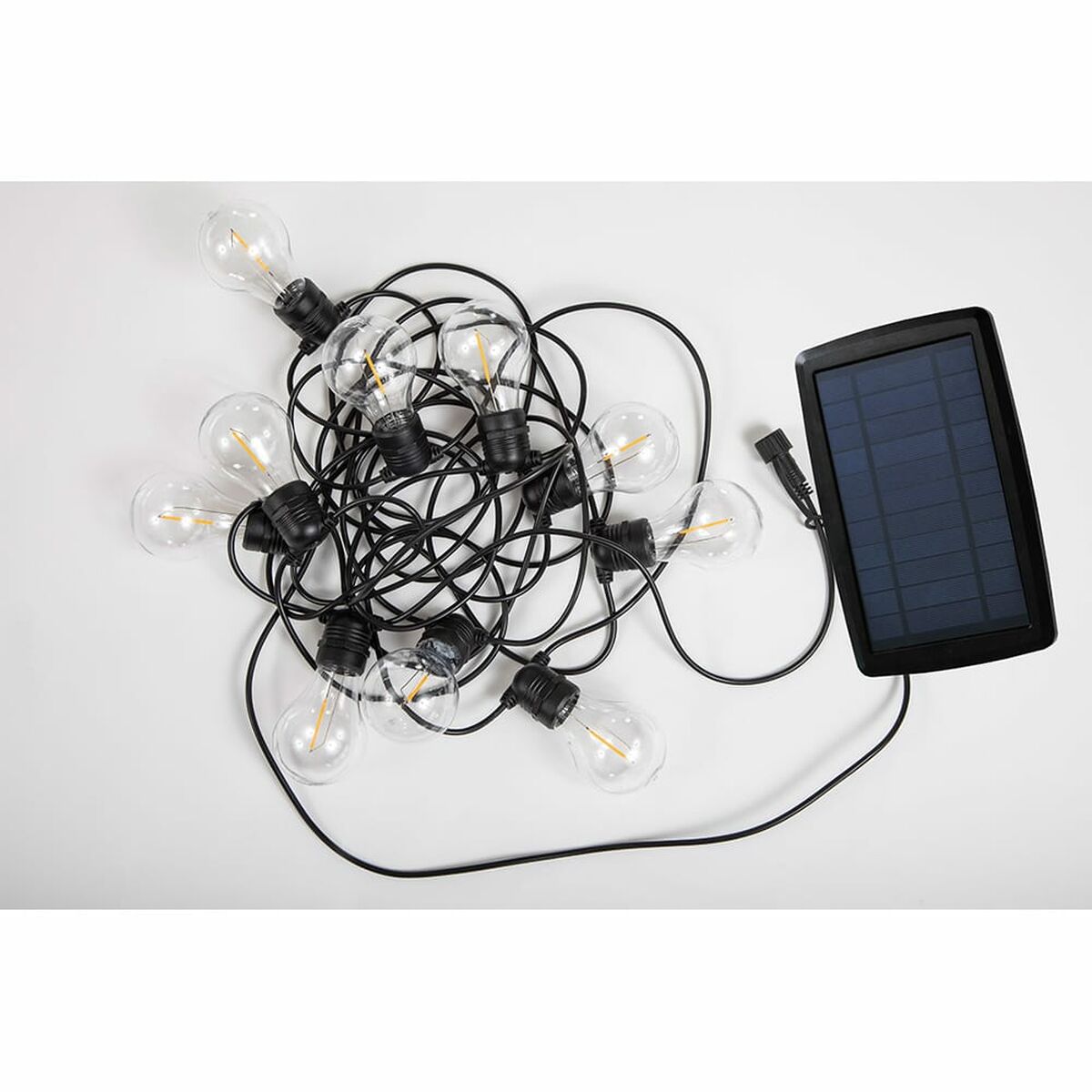 LED-krans New Garden Allegra 8 m 10 Vit/Svart Sol - 5