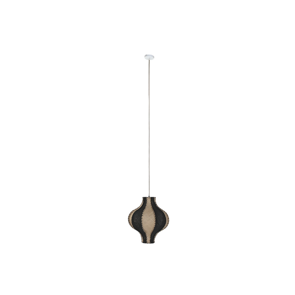 Taklampa Home ESPRIT Dvobarvna Jute Snöre Järn 25 W 50 x 50 x 54 cm