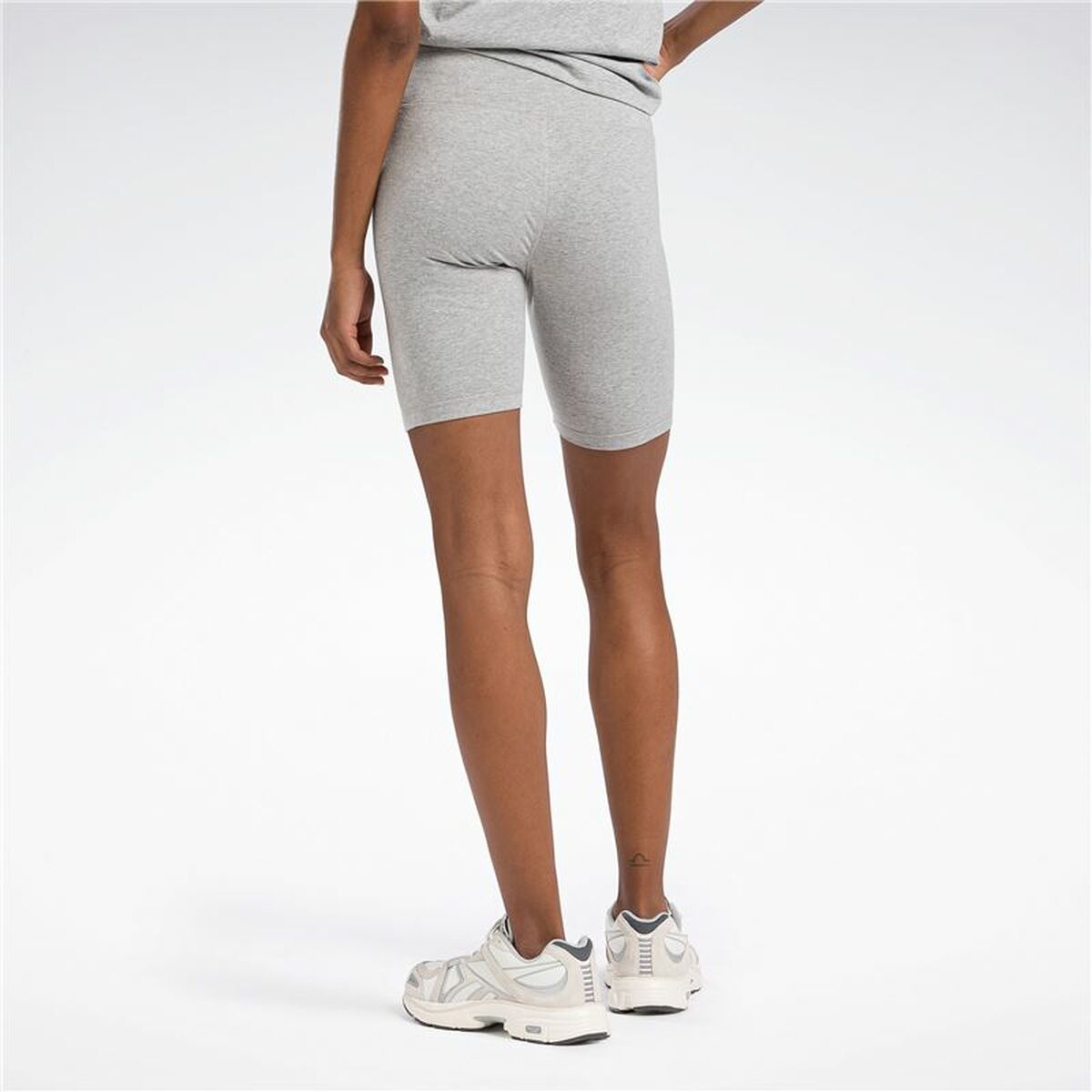 Korta träningsleggings Reebok Identity Sl Fitted Short Grå - 3