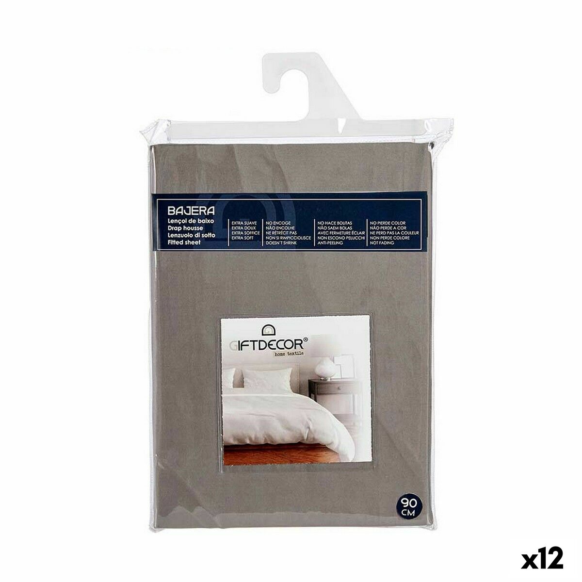 Underlakan 90 cm Antracitgrå (12 antal) - 3