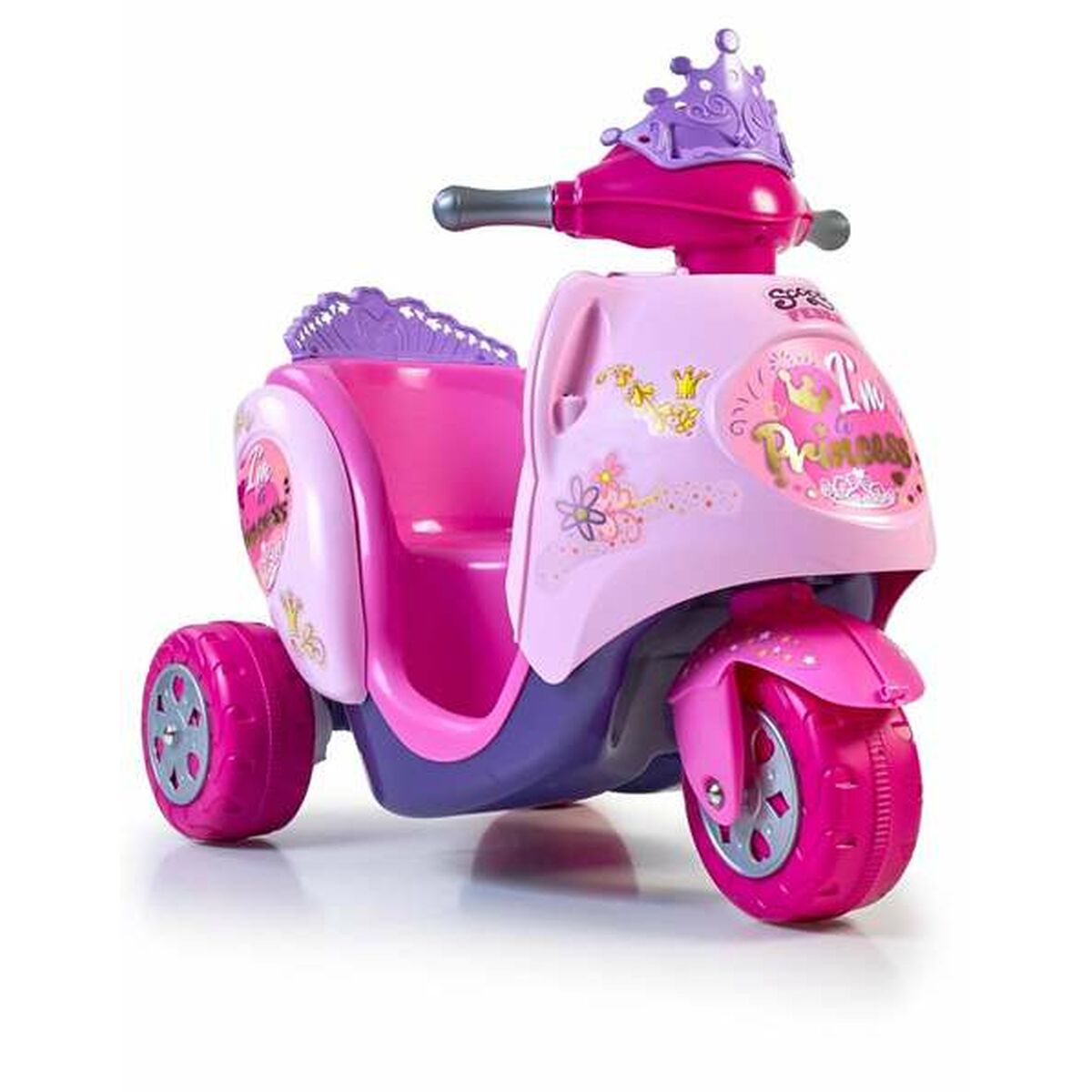 Foten i Golvet Motorcykel Feber Scooty Little Princess Elektrisk 6V 84 x 72 x 52 cm - 2