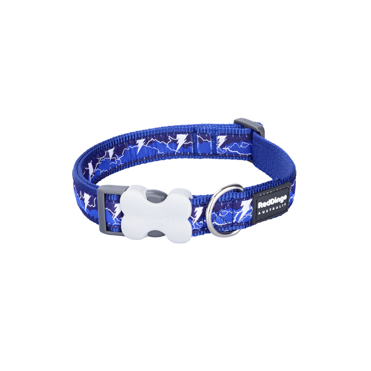 Hundhalsband Red Dingo STYLE LIGHTNING Marinblå - 3