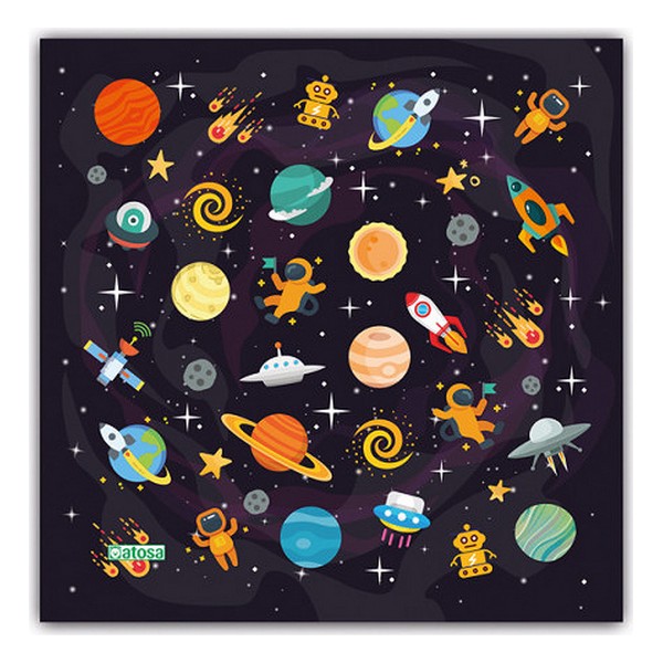 Återanvändbart Hygieniskt Munskydd av Tyg Space Barn - 2