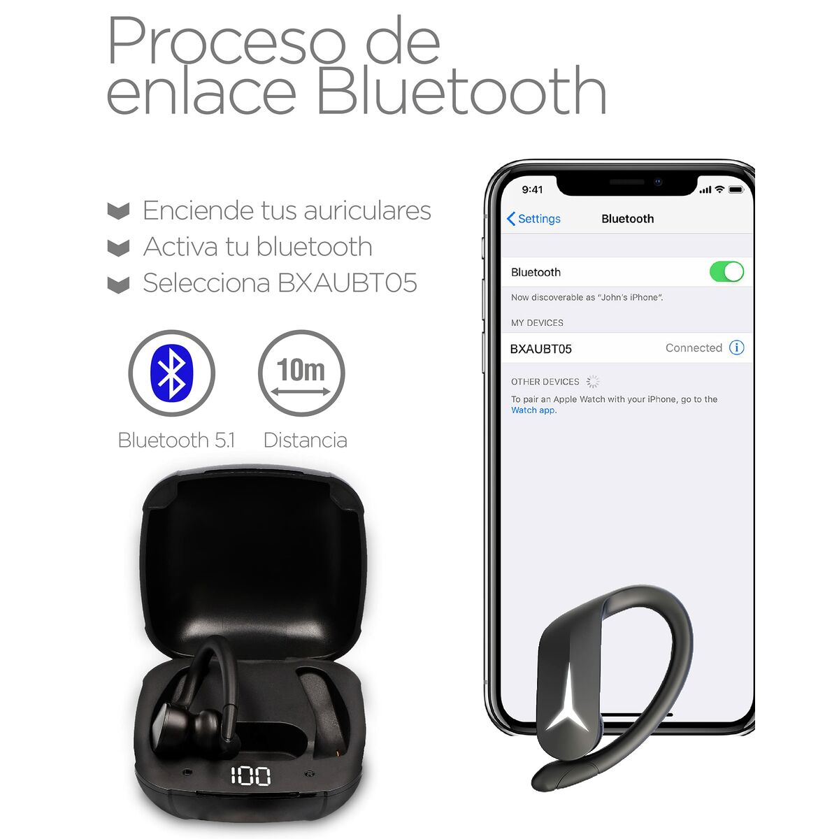 Sporthörlurar KSIX Sport Buds 2 700 mAh - 23