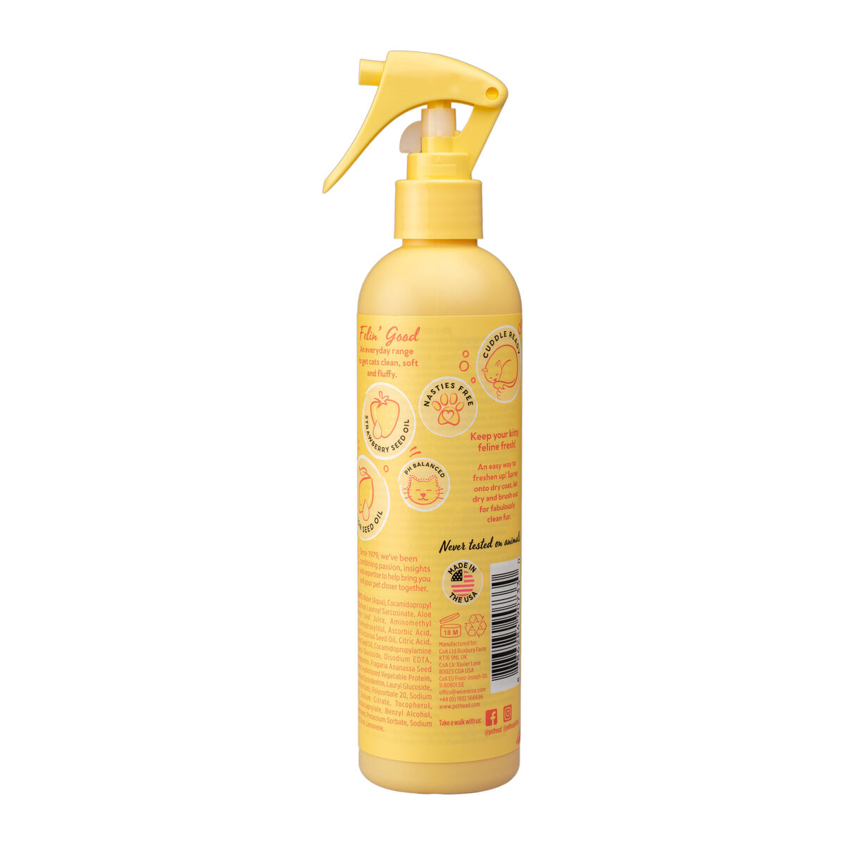 Balsam för husdjur Pet Head Lemonberry Felin' Good 300 ml - 5