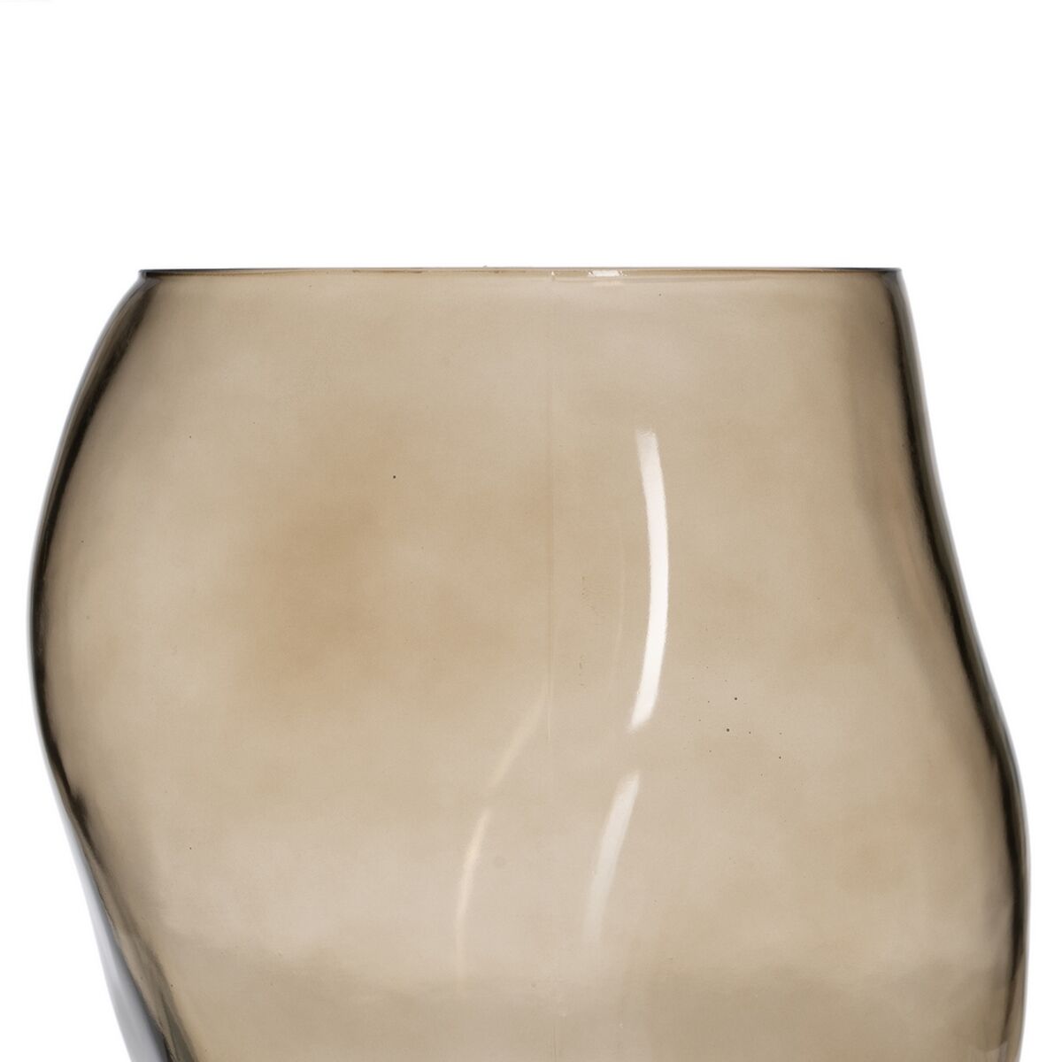 Vas Beige-brun (taupe) Glas 18,5 x 19,5 x 19,5 cm - 3
