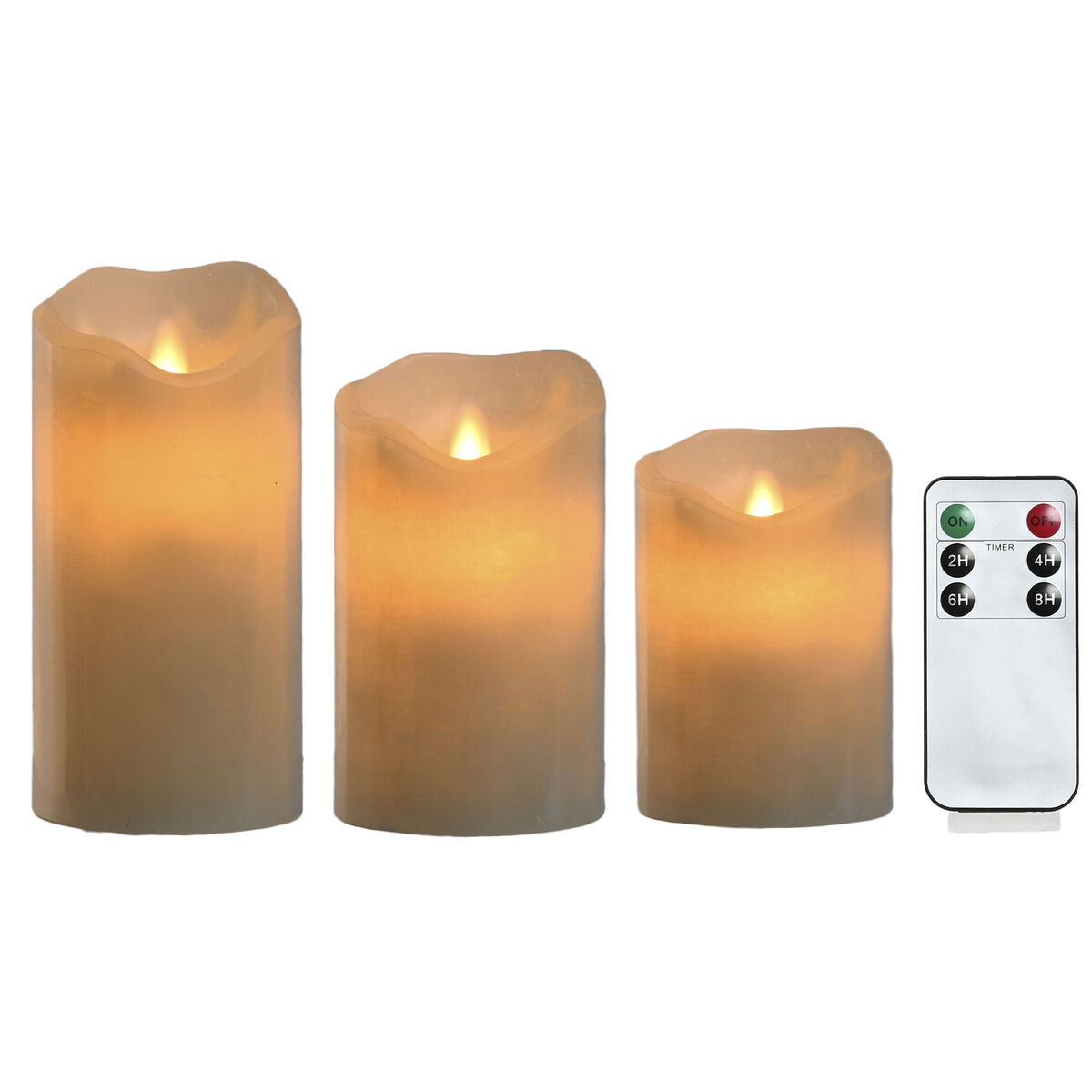 LED Ljus Home ESPRIT Beige 25 x 10 x 20 cm - 2