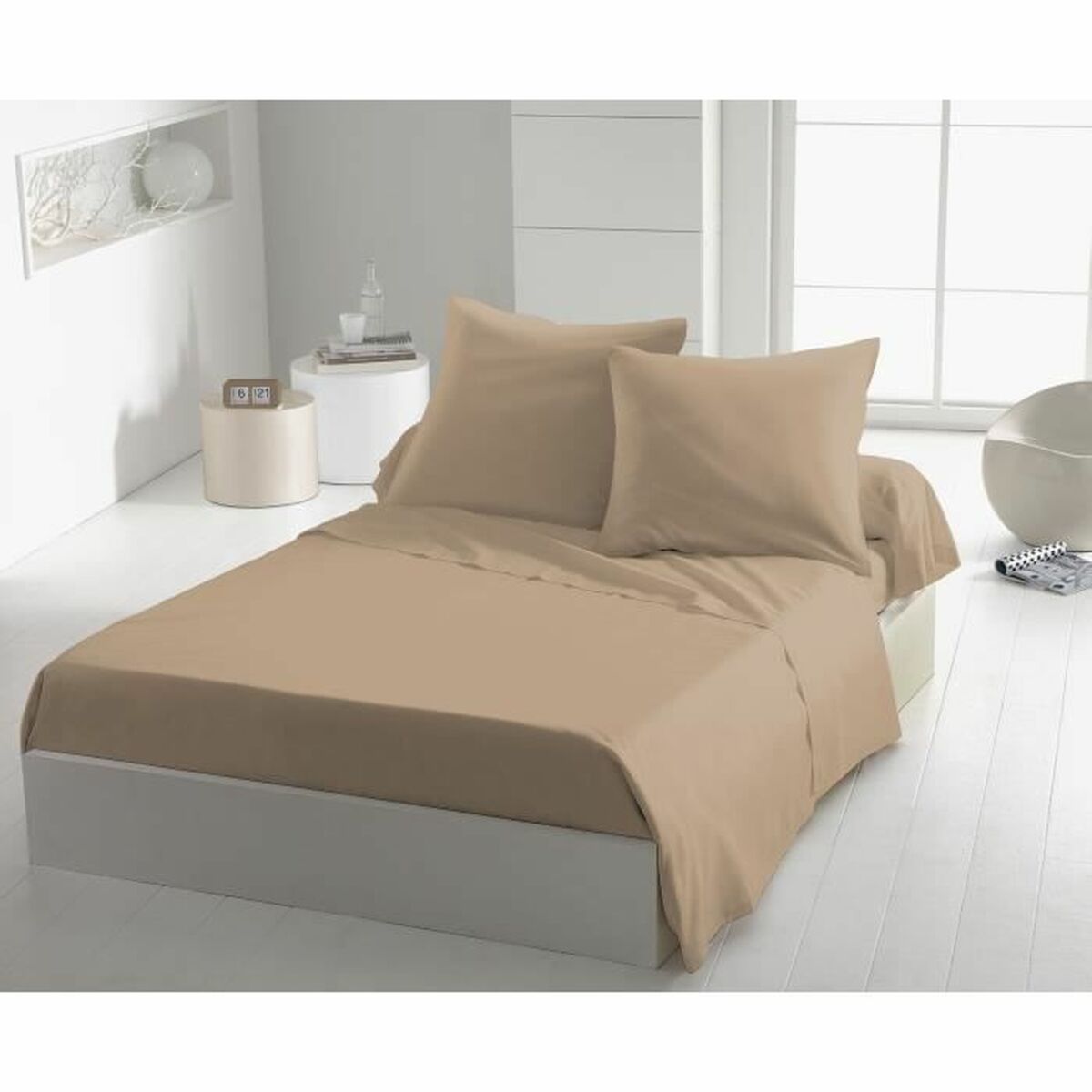 Överlakan HOME LINGE PASSION Beige 180 x 290 cm - 2