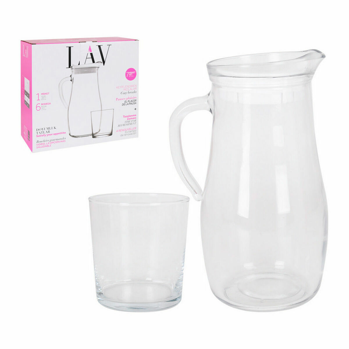 Set med kanna och glas LAV Kanna Glas (7 Delar) (4 antal) (7 pcs) - 3