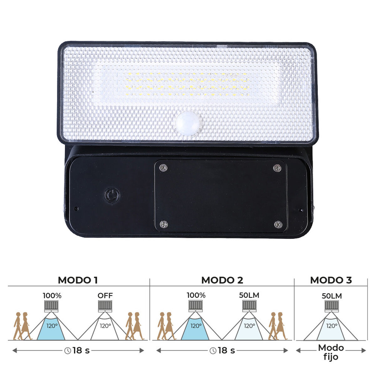 Vägglampa med LED EDM 31821 Polykarbonater ABS 12 W 1600 lm Sol (6500 K) - 4