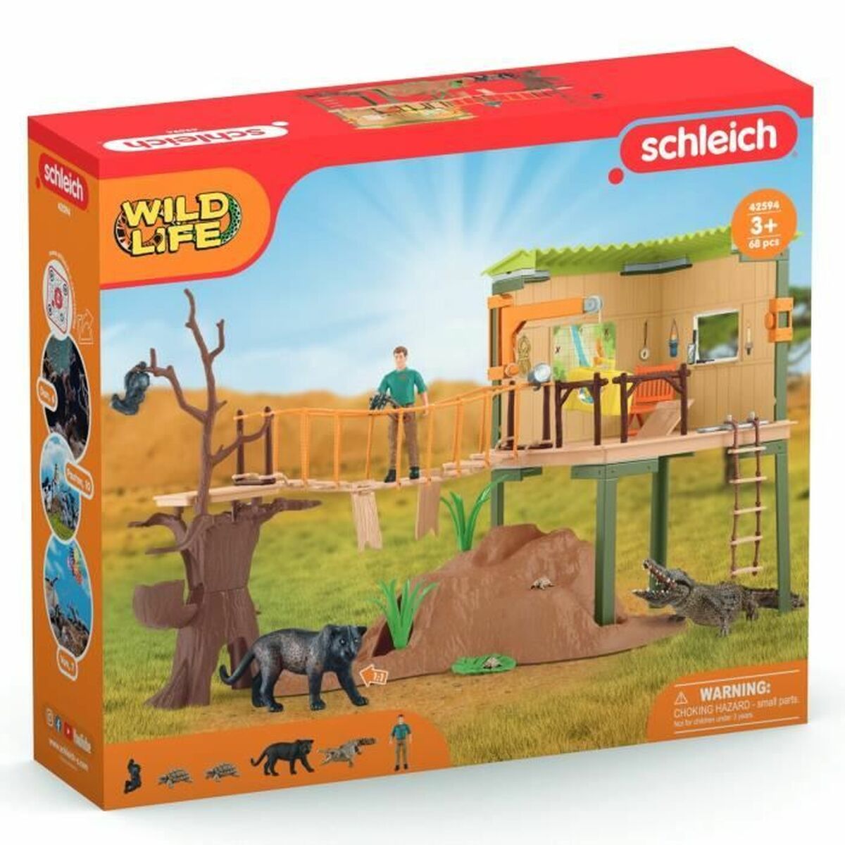 Playset Schleich Wild Adventure Station Set - 3