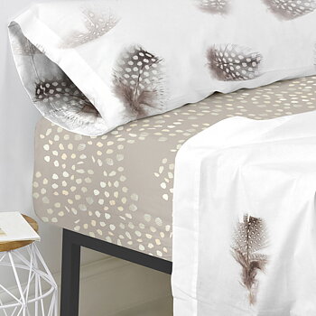 Inpassat underlakan HappyFriday Light Multicolour 140 x 200 x 32 cm