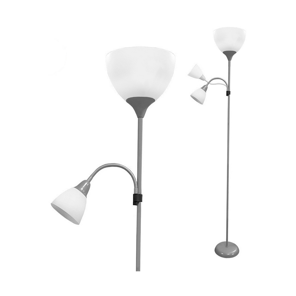 Golvlampa EDM 30010 Boston Silvrig 60 W 220-240 V 176 cm - 2
