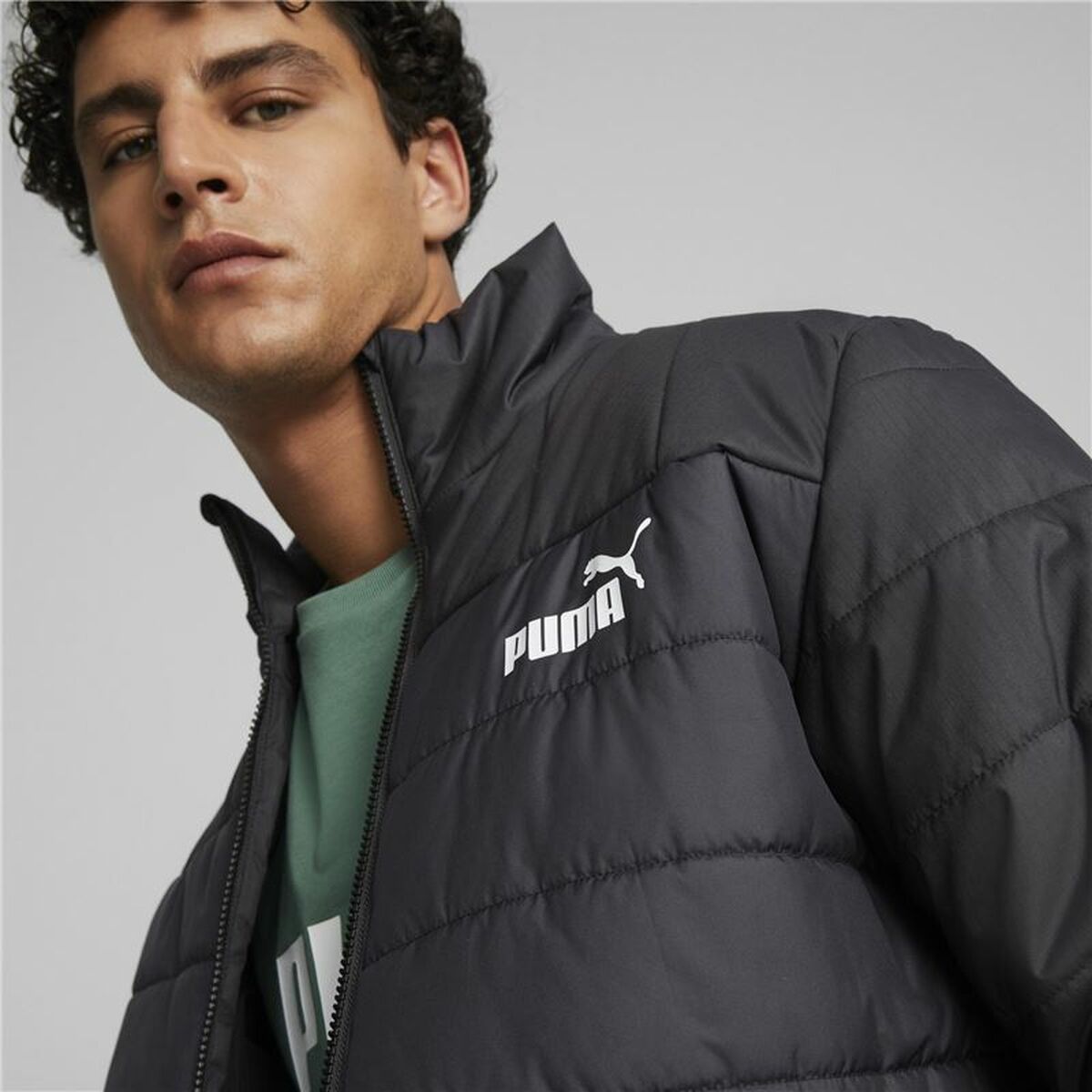 Träningsjacka Herr Puma  Essentials+ Padded Svart - 16