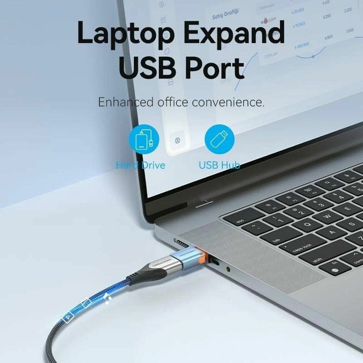 Adapter USB till USB-C Vention CUBH0 - 4