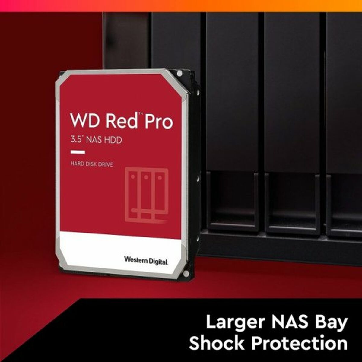 Hårddisk Western Digital Red Pro WD142KFGX 3,5" 14 TB - 3