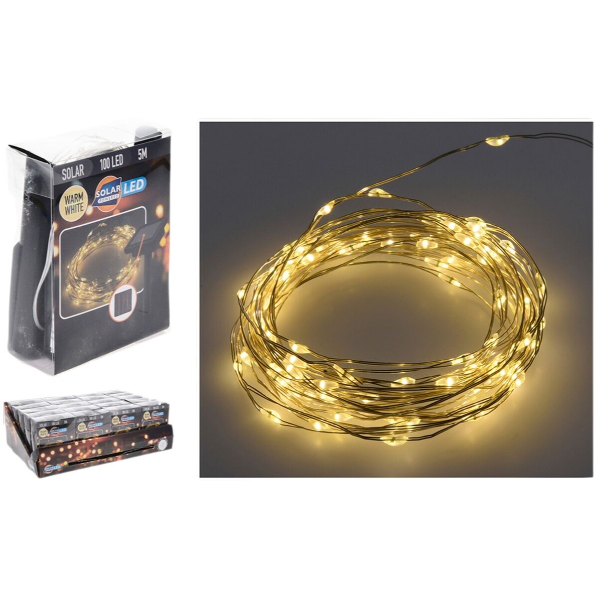 LED-krans Lifetime 7 m Varmvit 2 m Sol - 2