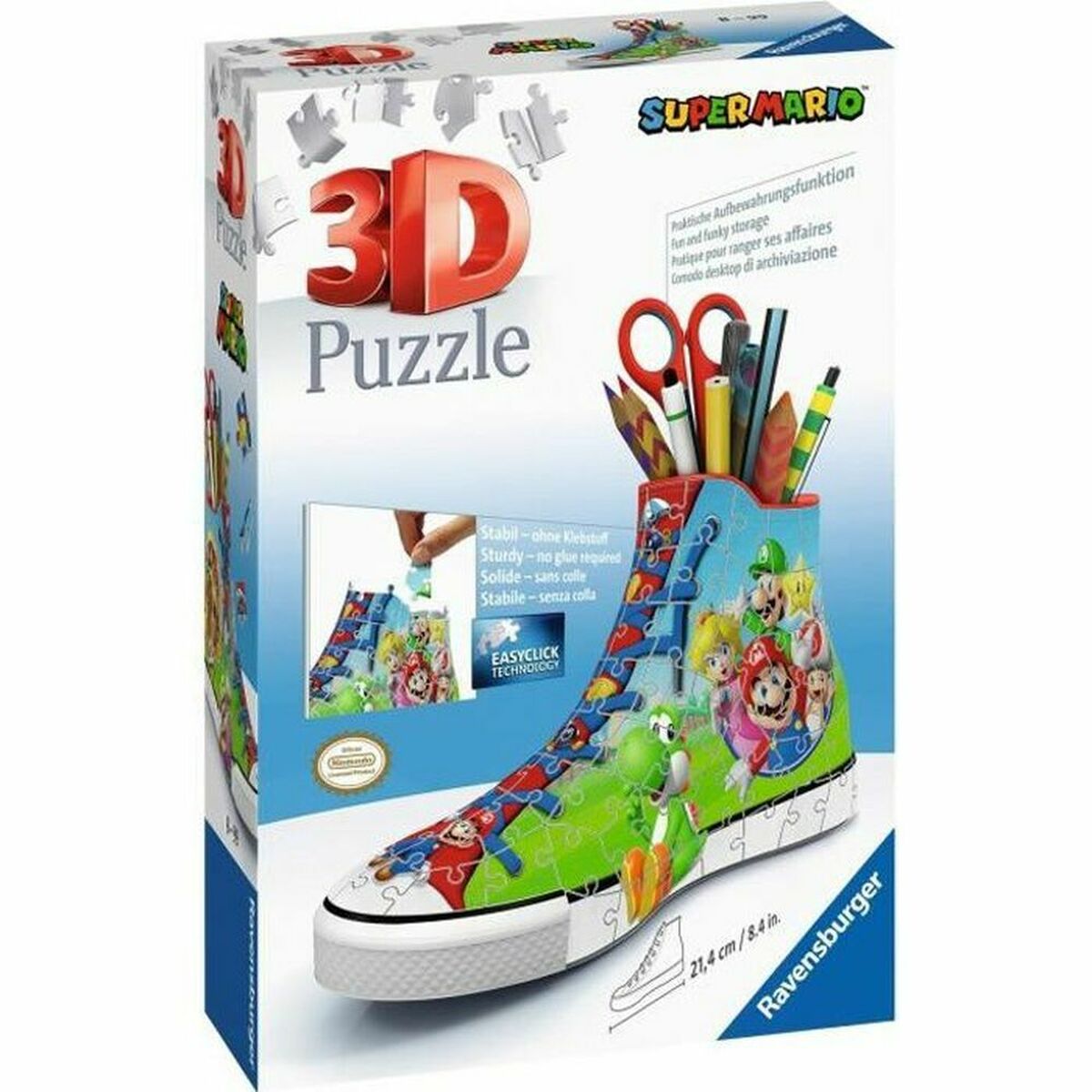 3D-pussel Ravensburger Sneaker Super Mario 108 Delar