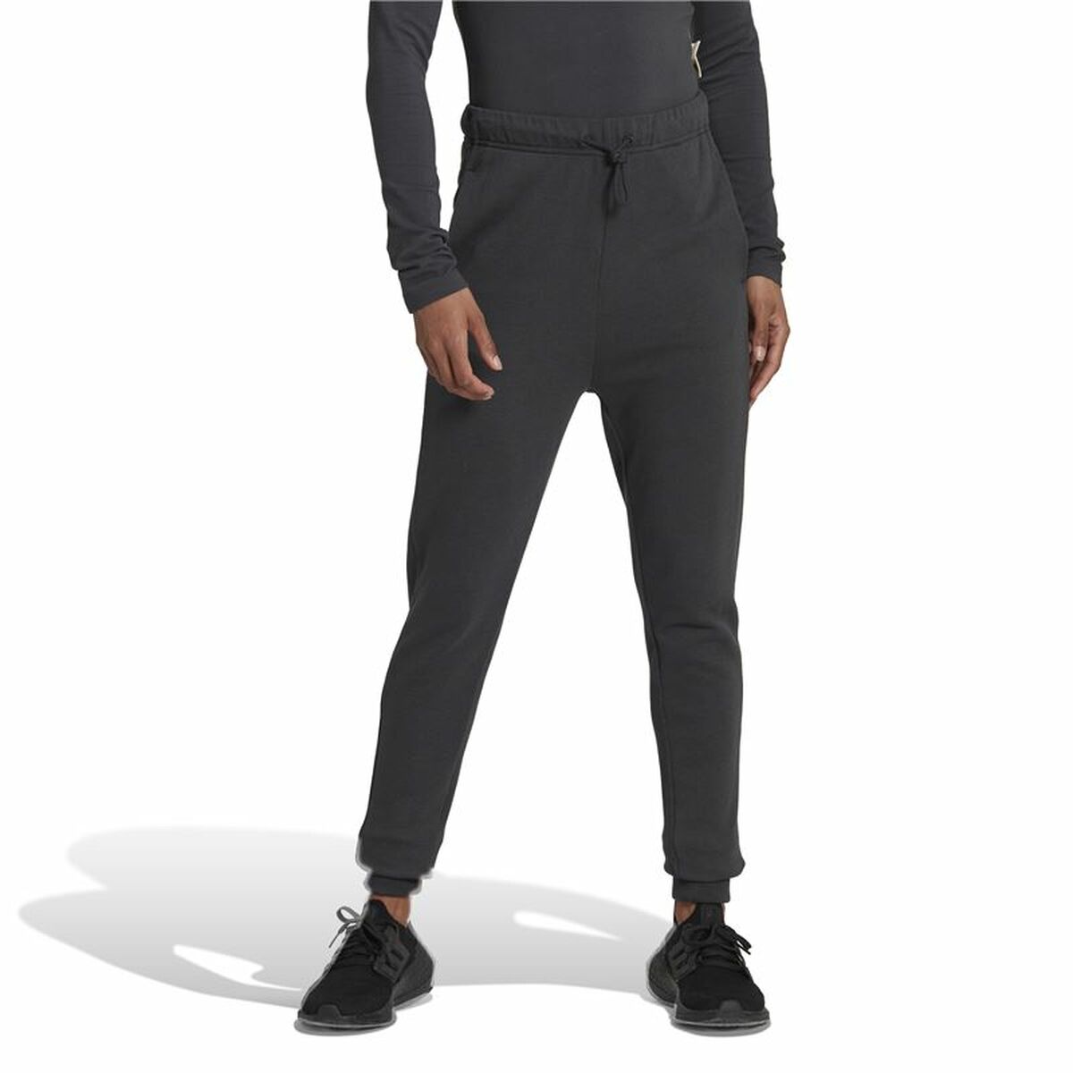 Nederdel träningsoverall för vuxna Adidas Studio Lounge Svart Kvinna - 6