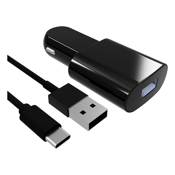 Billaddare Contact USB-C (1 m) Svart