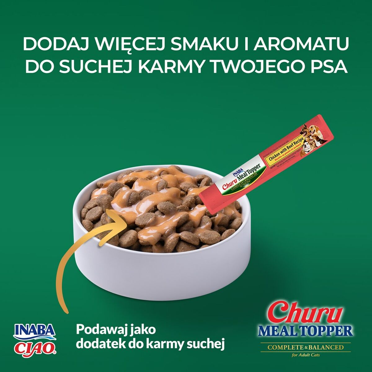 Hundgodis Inaba Churu Meal Topper Chicken with beef Kyckling - 2