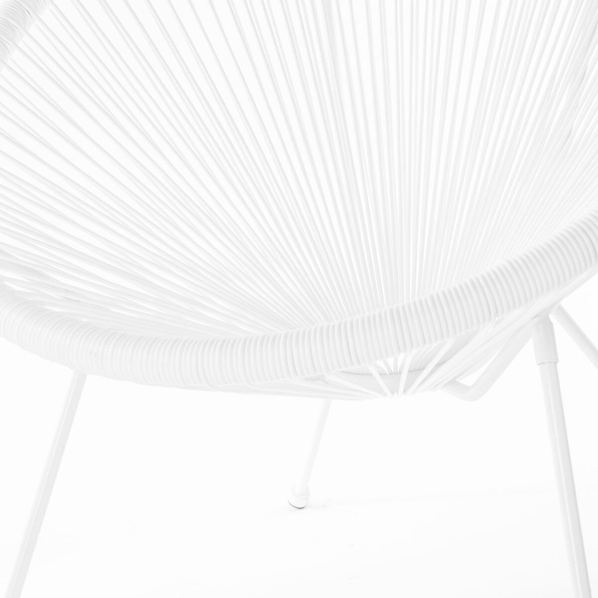 Trädgårdssoffa Acapulco 73 x 80 x 85 cm Vit Rattan - 2