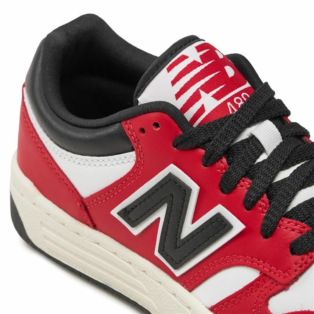 Sportskor för barn New Balance 480 Vit Röd - 4