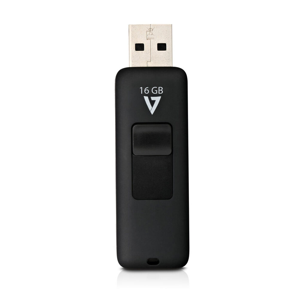 Micro-SD Minneskort med Adapter V7 VF216GAR-3E 16 GB Svart