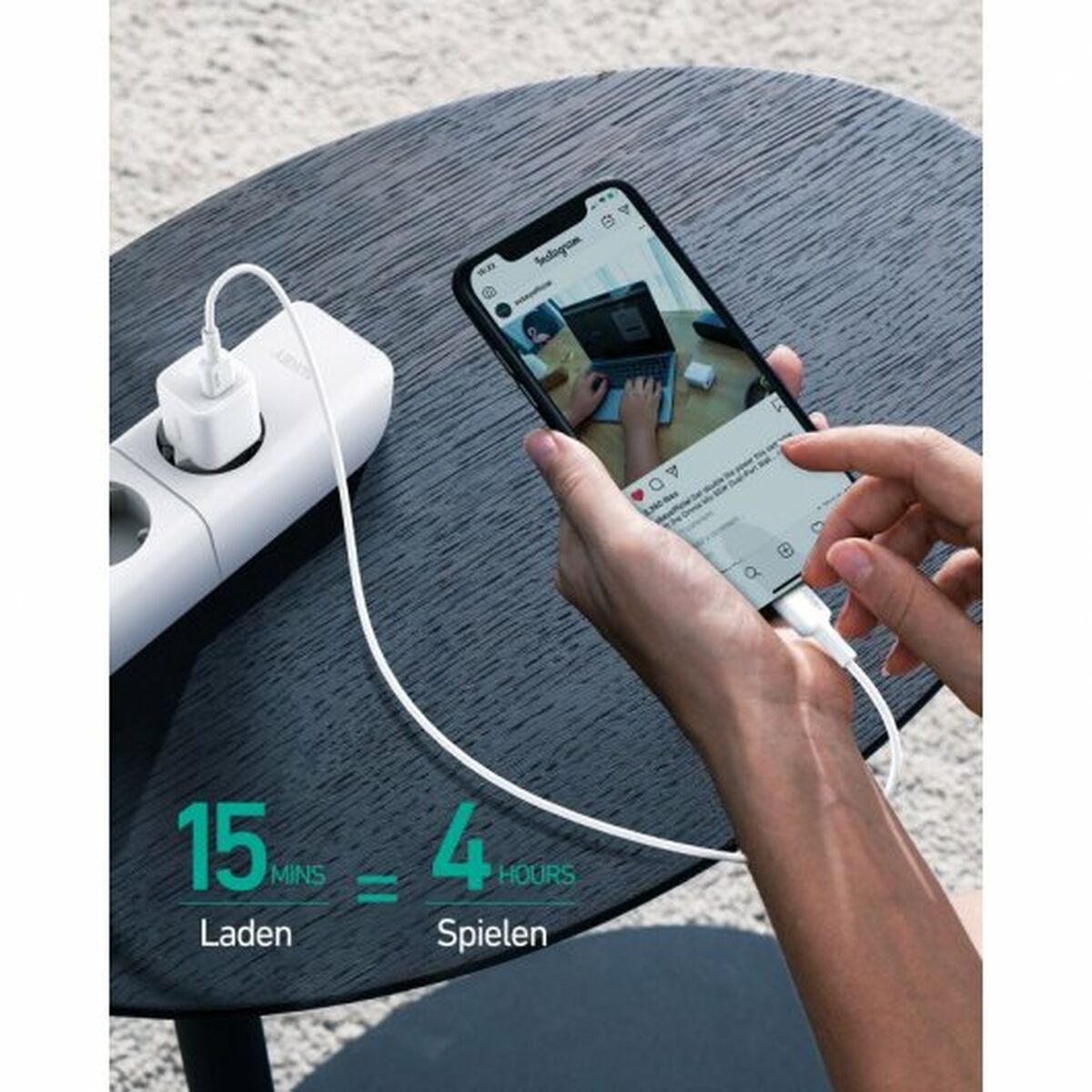 Väggladdare Aukey Omnia Mini Vit 20 W - 3