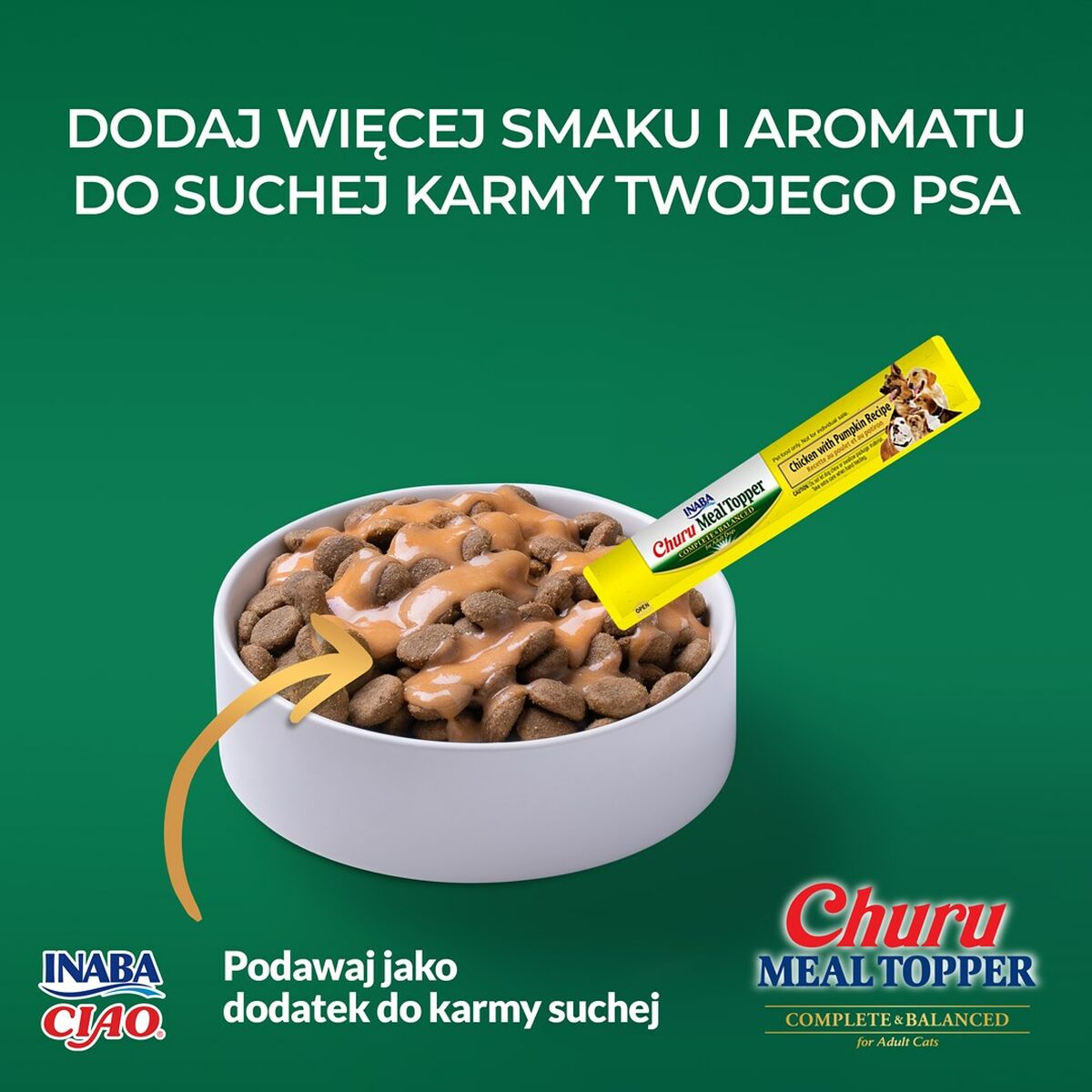 Hundgodis Inaba Churu Meal Topper Chicken with pumpkin Kyckling - 2