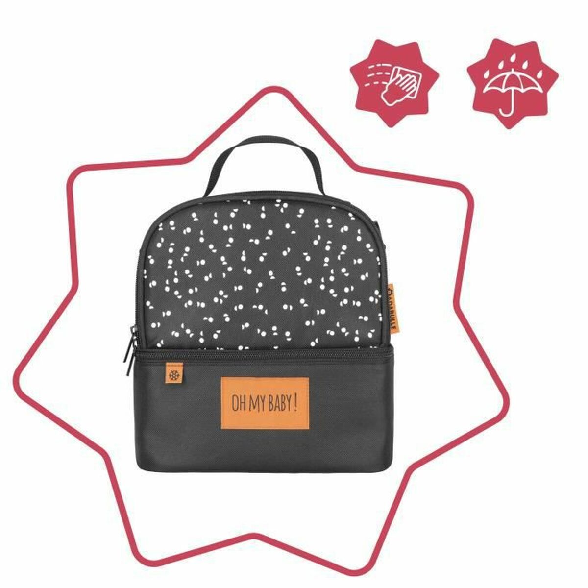 Kylväska Badabulle Pick & Go Svart - 6