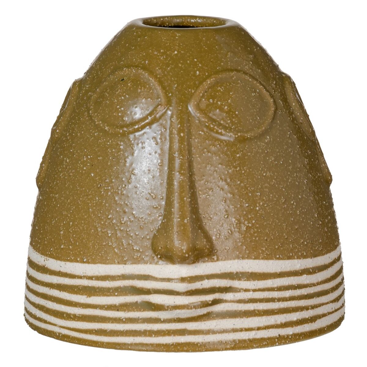 Vas 18 x 17 x 16 cm Keramik Brun - 4