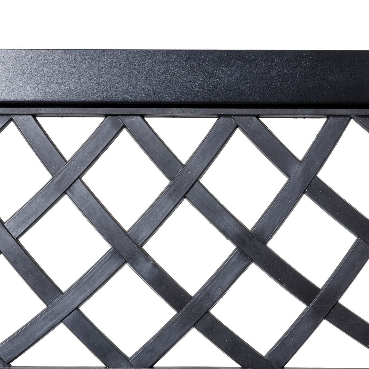 Bänk Viko 115 x 51 x 74 cm Svart Stål Trädgård - 3