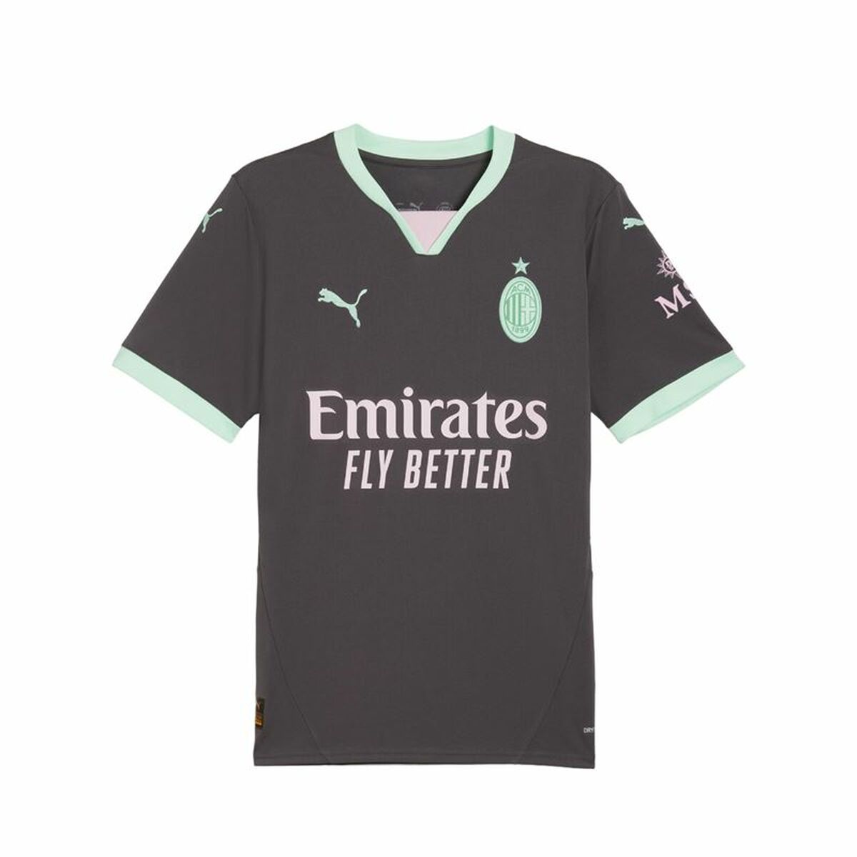 Kortärmad fotbollströja för herrar Puma AC Milan