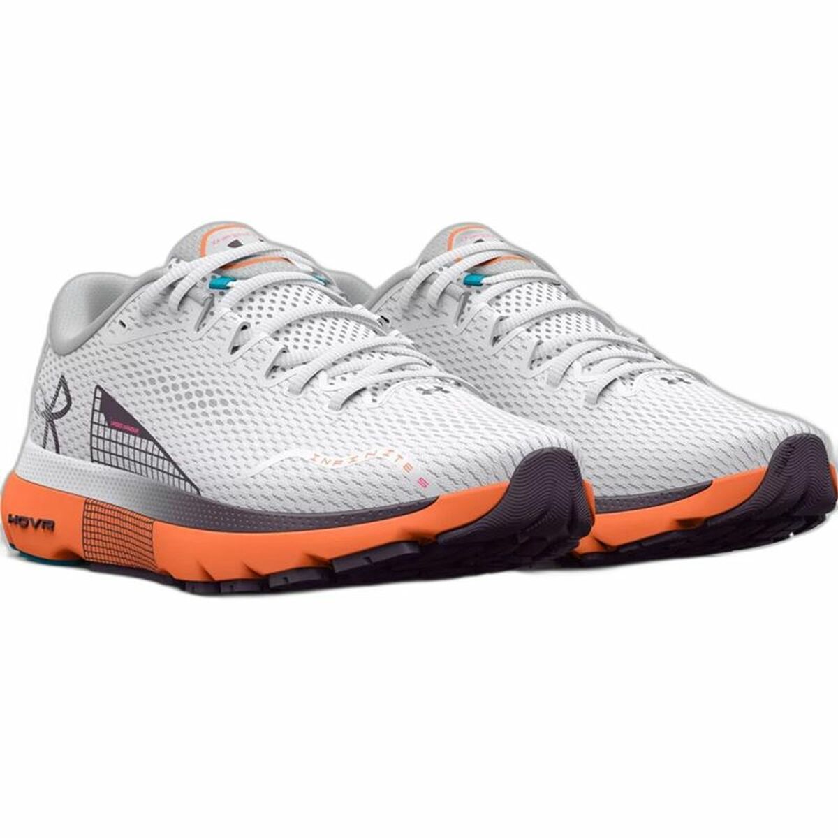 Löparskor, Vuxna Under Armour Hovr Infinite Vit Orange - 4