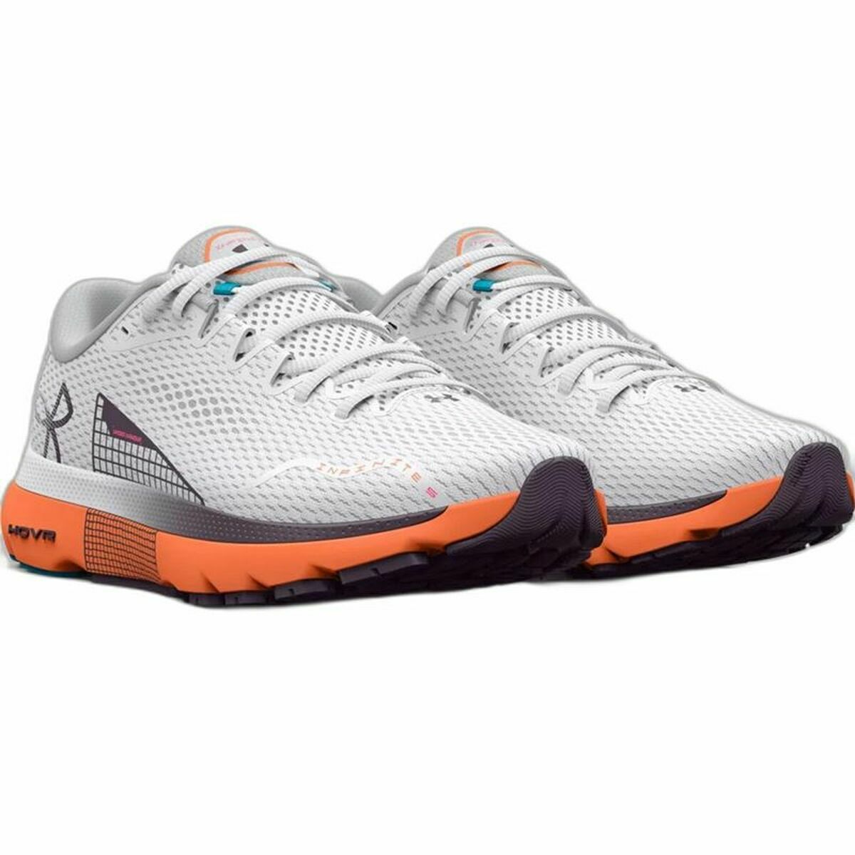 Löparskor, Vuxna Under Armour Hovr Infinite Vit Orange - 9