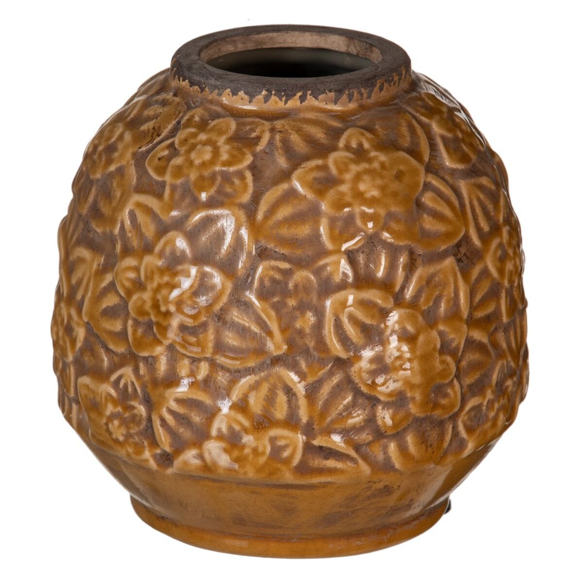 Vas Brun Keramik 16,5 x 16,5 x 16 cm