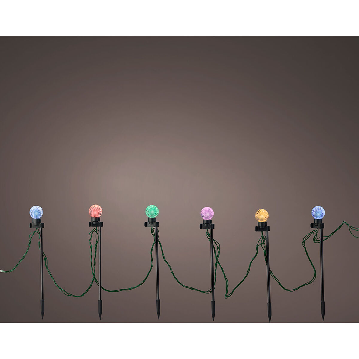 Set med LED-trädgårdspålar Lumineo Multicolour 6 W Varmvit 20 antal - 2
