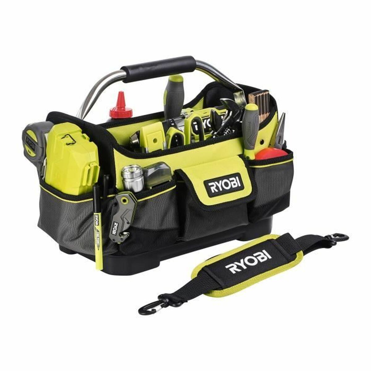 Verktygsväska Ryobi RBSSOT1 25 x 32 x 20 cm Svart/Gul Polyester 20 L - 2