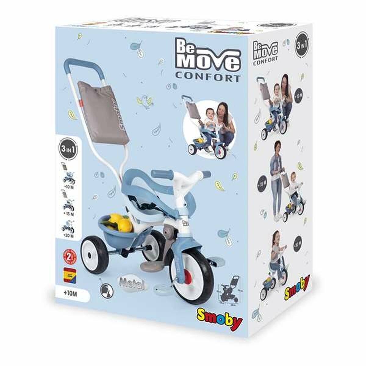 Trehjuling Smoby Be Move Confort Blå - 2