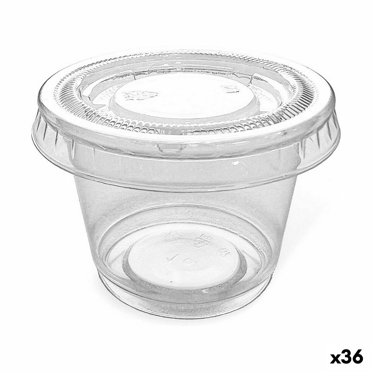 Set med återanvändbara skålar Algon Såser 10 Delar Plast 30 ml (36 antal)