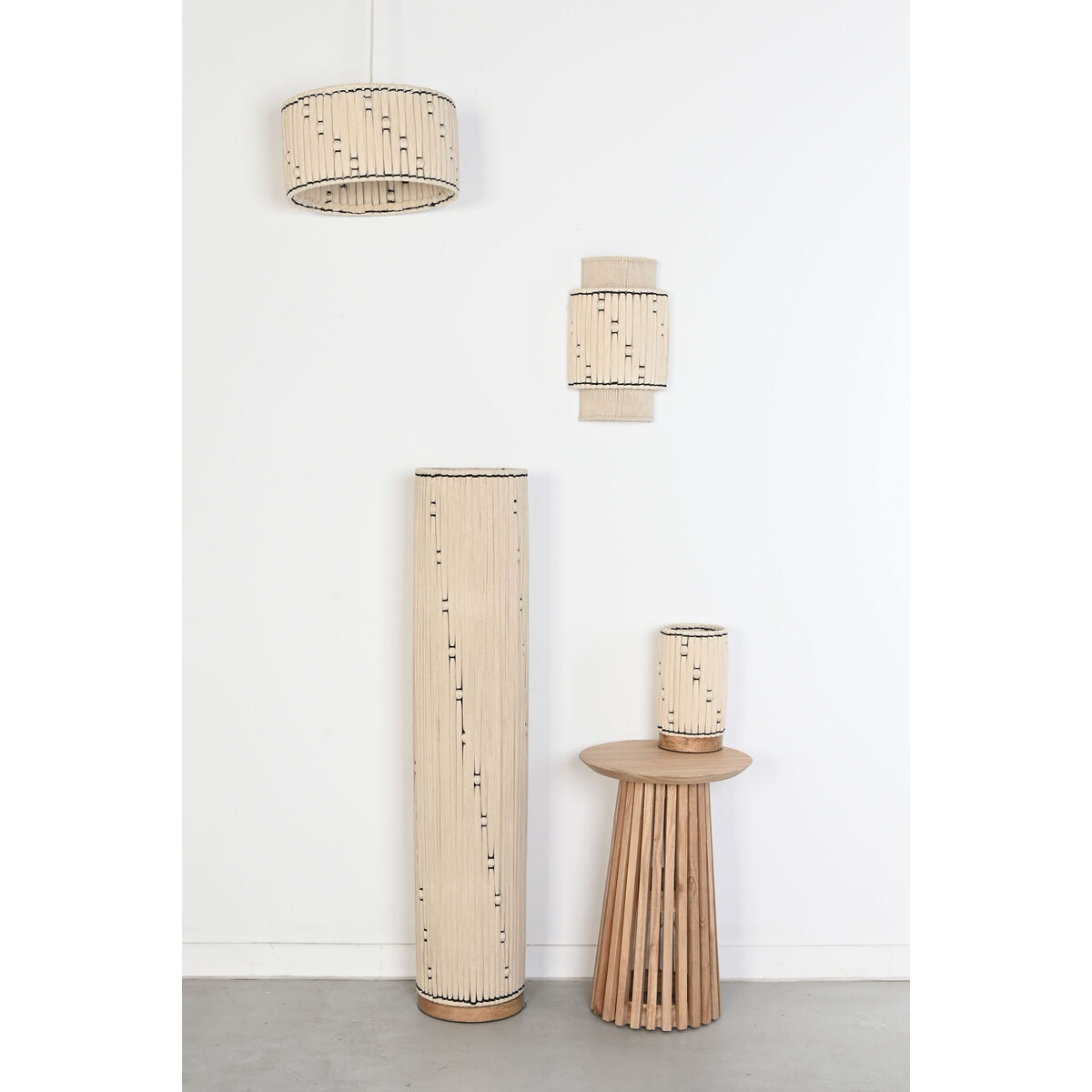Taklampa Home ESPRIT Svart Jute 50 W 39 x 39 x 21 cm - 2