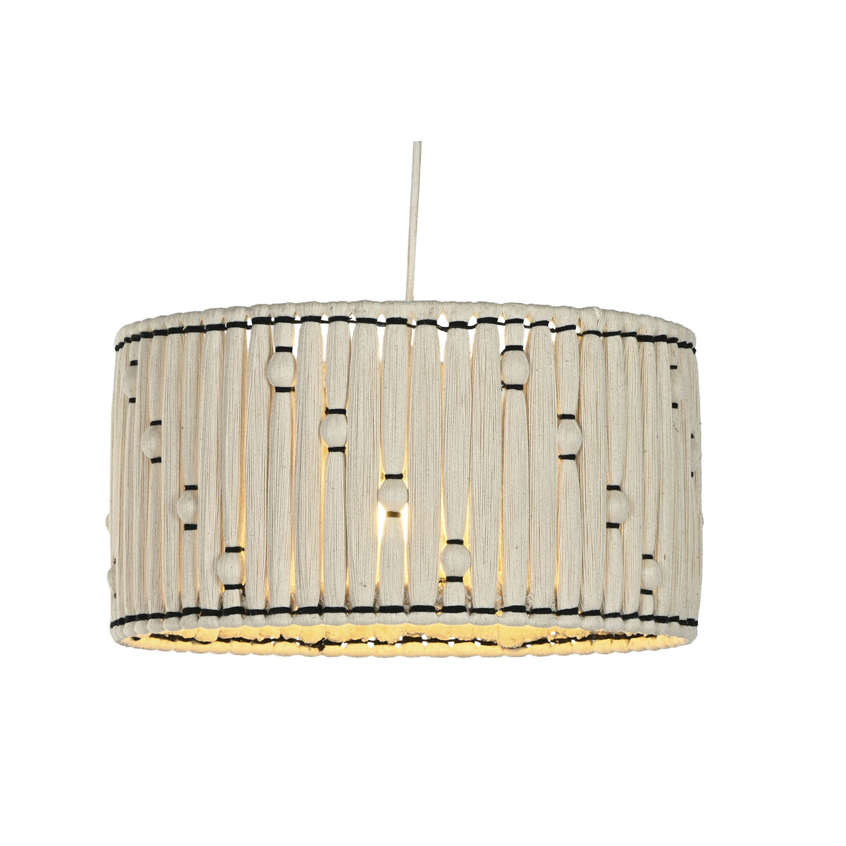 Taklampa Home ESPRIT Svart Jute 50 W 39 x 39 x 21 cm - 3