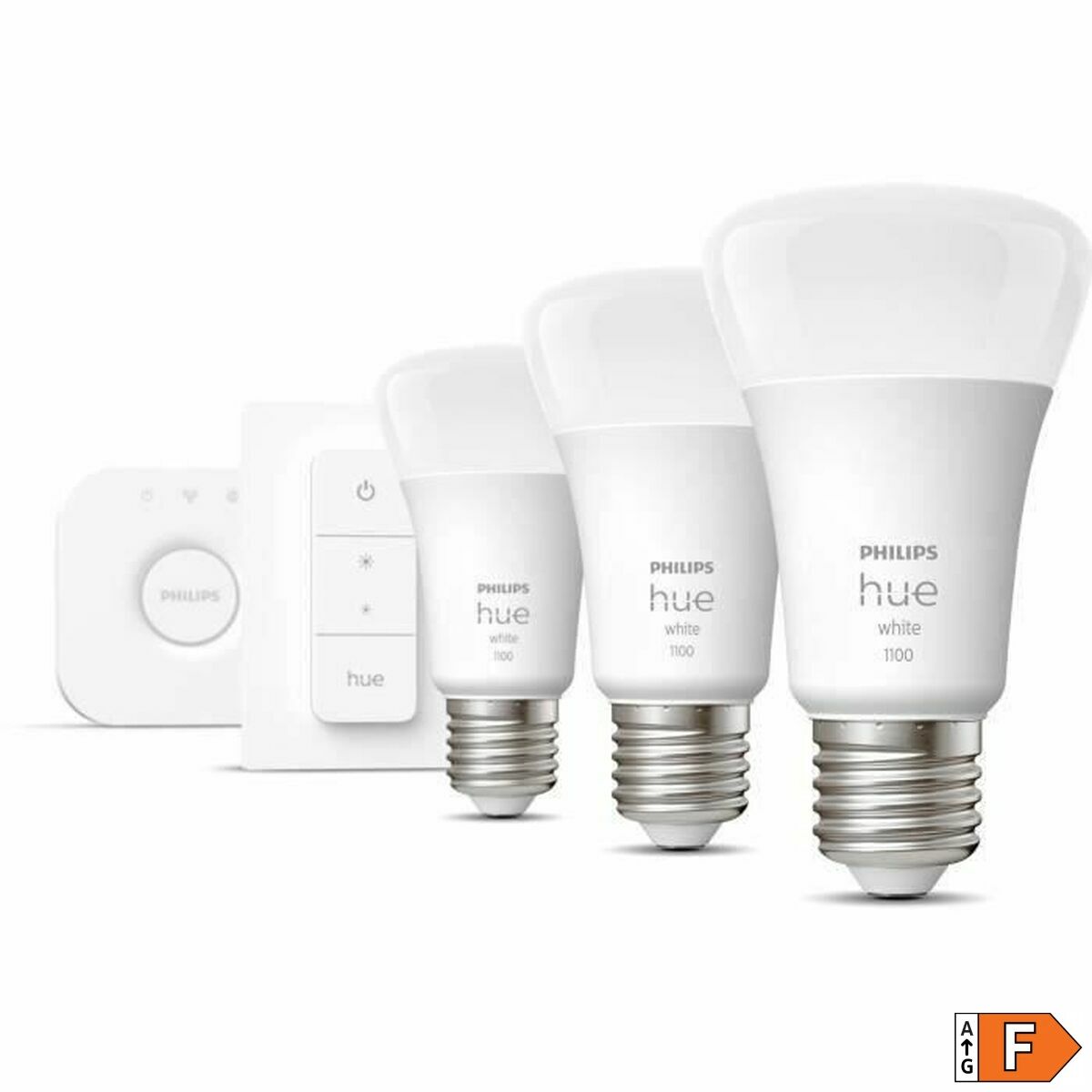 LED-lampa Philips Starter Kit E27 9,5 W Vit F (3 antal) - 2