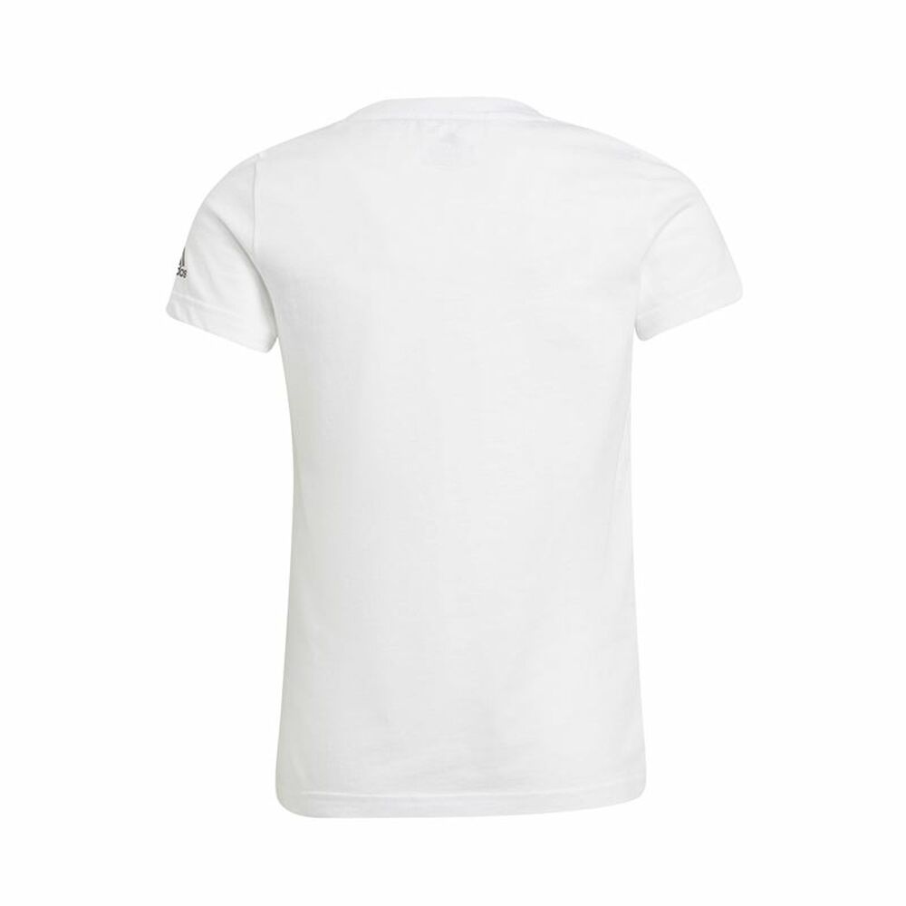 Barn T-shirt med kortärm Adidas Graphic Vit - 3