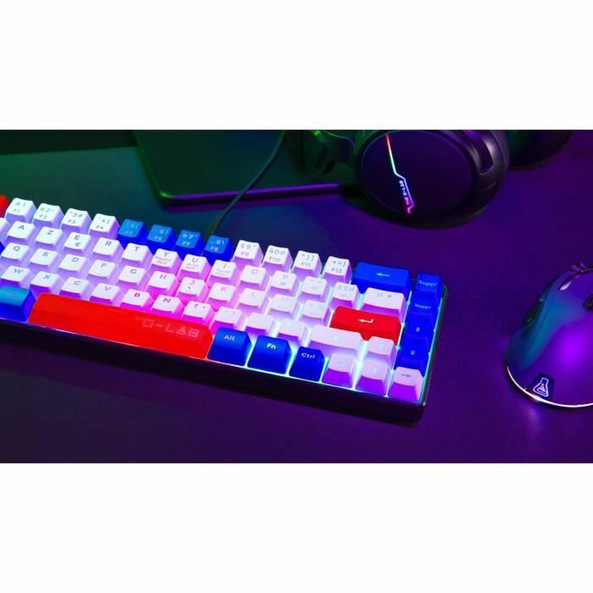 Bluetooth Tangentbord The G-Lab KEYZ-HYDRO-BWR/FR Azerty Franska - 2