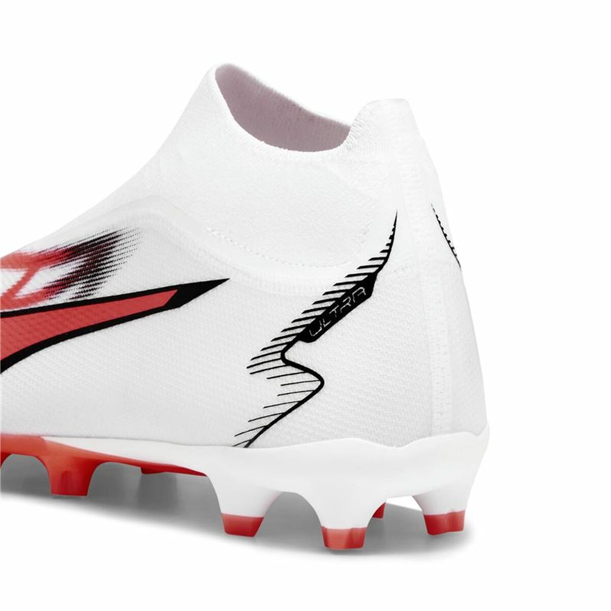 Fotbollsskor för vuxna Puma Ultra Match+ Ll Fg/A  Vit Röd - 2