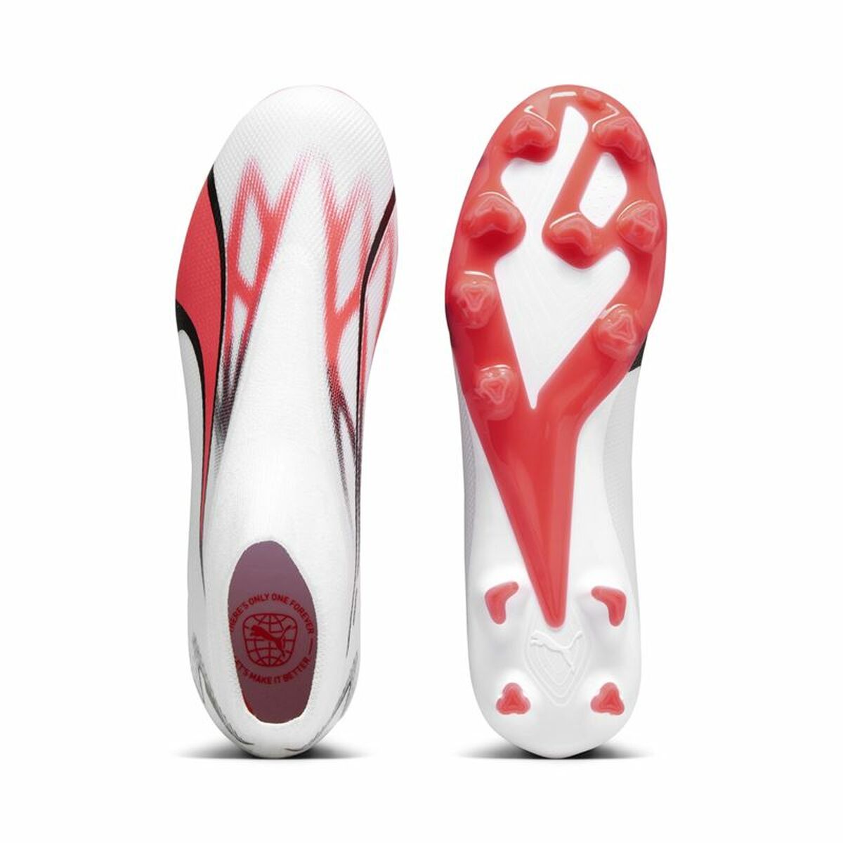 Fotbollsskor för vuxna Puma Ultra Match+ Ll Fg/A  Vit Röd - 4