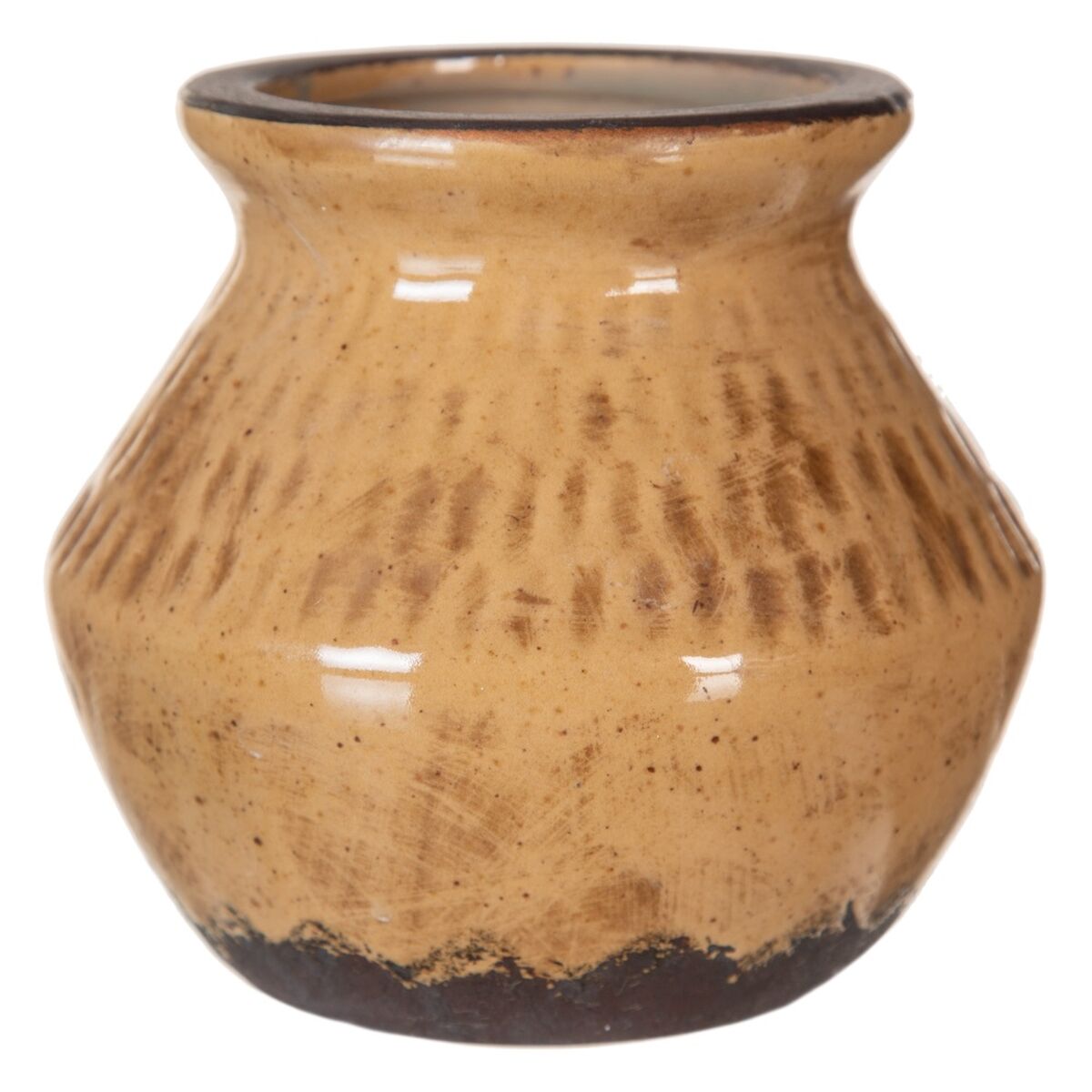 Vas Brun Keramik 15,5 x 15,5 x 15 cm